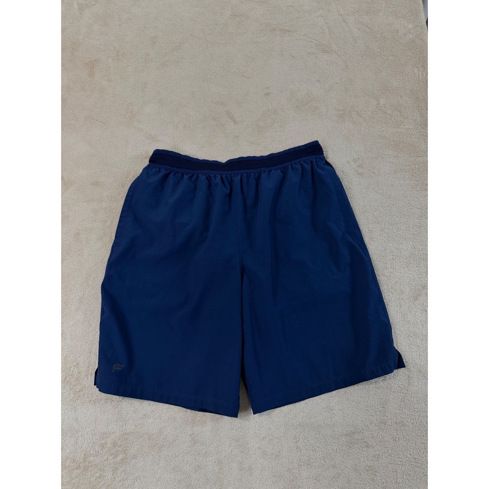 Fabletics Training Shorts Mens Size XL Navy Blue 2-in-1 Athletic with Liner EUC